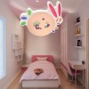 Đèn áp trần hình Thỏ Và Rùa trang trí phòng ngủ cho bé