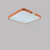 Đèn ốp trần hình vuông chữ H viền cam đơn giản WML-9919