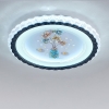Đèn ốp trần pha lê có hình bình hoa WML - 1383