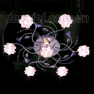 Đèn chùm kiểu ý DPN8850/7 trang trí nội thất hình hoa cực đẹp
