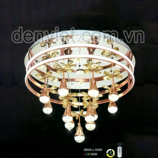 Đèn Mâm LED Áp trần tròn hiện đại HML8388L trang trí phòng khách