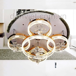 Đèn mâm Led tròn cao cấp Q7222 thiết kế đơn giản trang trí phòng khách