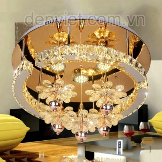 Đèn mâm Led tròn cao cấp thiết kế hiện đại Q7226 trang trí phòng khách