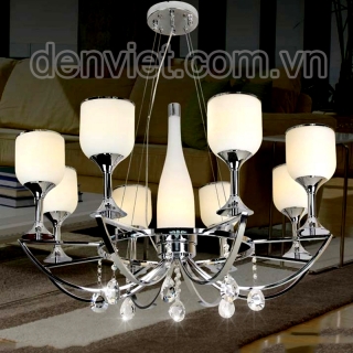 Đèn chùm kiểu ý cao cấp hình ly rượu Q7239/9 trang trí phòng khách