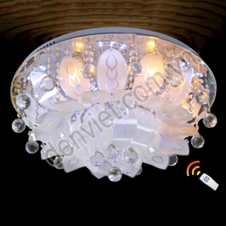 Đèn mâm LED tròn hình hoa sen trang trí phòng khách BML4060