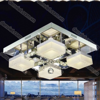 Đèn mâm LED áp trần vuông thiết kế hiện đại VNC80115A trang trí phòng ngủ