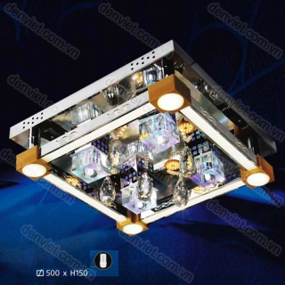 Đèn mâm LED vuông VNC80178 trang trí phòng ngủ