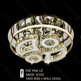 Đèn mâm Led tròn hiện đại trang trí phòng khách giá rẻ QML7481