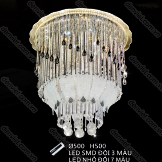 Đèn mâm LED tròn áp trần giá rẻ trang trí phòng khách QML7505