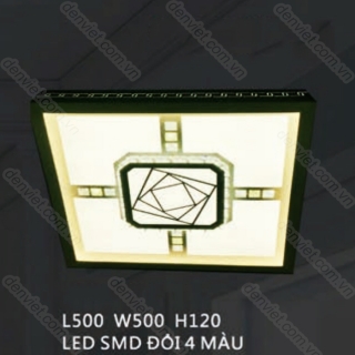 Đèn mâm áp trần LED hiện đại giá rẻ trang trí phòng khách nhỏ QML7518
