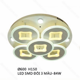 Đèn mâm LED áp trần hiện đại trang trí nội thất QML7542