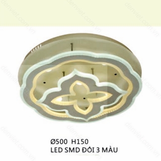 Đèn mâm LED áp trần tròn trang trí phòng ngủ QML7539