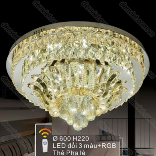 Đèn chùm LED pha lê hiện đại BML6359 trang trí phòng khách