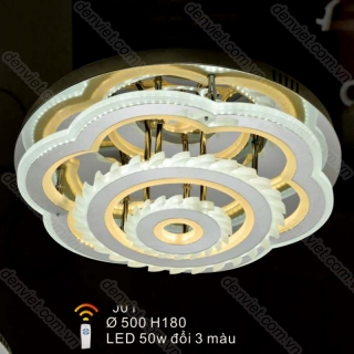 Đèn mâm LED tròn cao cấp giá rẻ trang trí phòng khách