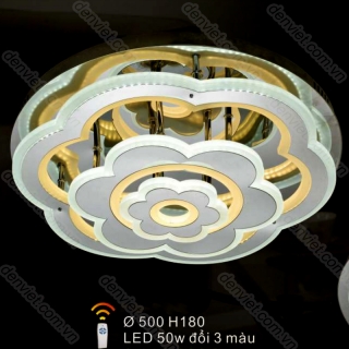 Đèn mâm LED tròn cao cấp trang trí phòng khách giá rẻ