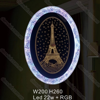 Đèn tường LED hình tháp Eiffel