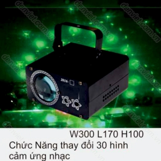 Đèn Laser cảm ứng nhạc đổi 30 hình