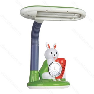 Đèn bàn học kết hợp đồng hồ hình con thỏ