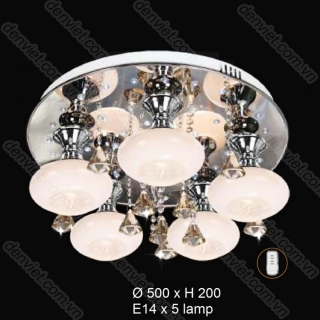 Đèn mâm LED áp trần tròn hiện đại VNC468 trang trí phòng khách