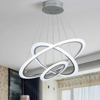 Đèn chùm hiện đại LED 3 chế độ trang trí phòng khách cao cấp