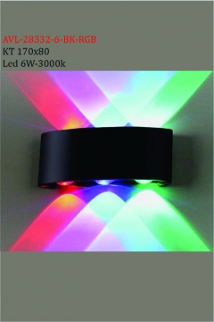 Đèn gắn tường cầu thang AVL-28332/6BK-RGB