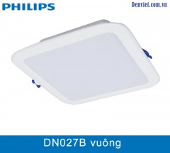 Đèn LED âm trần DN027B 15w vuông Philips
