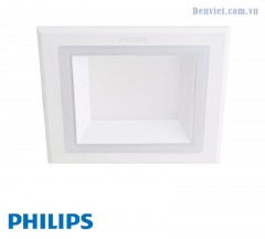 Đèn LED âm trần Marcasite Philips vuông 9w