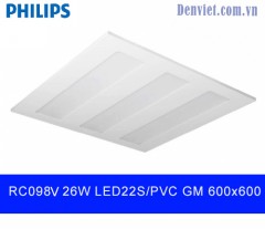 Đèn LED Panel 26w 600x600 RC098V LED22S PVC GM