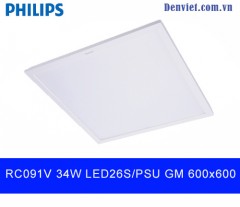 Đèn LED panel Philips 34w 600x600 RC091V LED26S  PSU GM