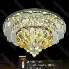 Đèn mâm LED tròn cao cấp trang trí phòng khách đẹp BML6357
