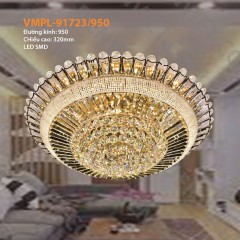 Đèn Mâm Ốp Trần Pha Lê Phòng Khách VMPL-91723-950