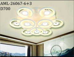 Đèn ốp trần phòng khách AML-26067-6+3