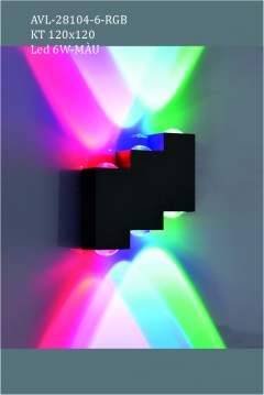 Đèn tường cầu thang nhiều màu sắc AVL-28104-6-RGB